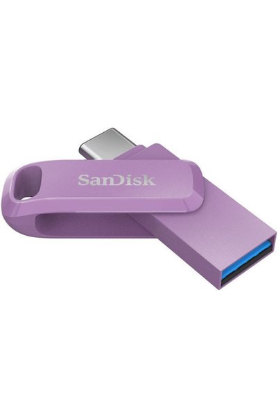 SanDisk Ultra Διπλό USB 2.0 Στικάκι 256GB με συνδεσιμότητα USB-A & USB-C Μωβ