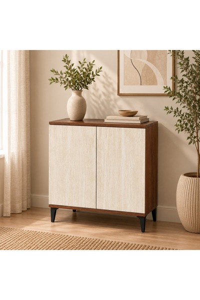 N.zone Modern 2-Door Sideboard with a Stylish Design and Practical Storage Sp...