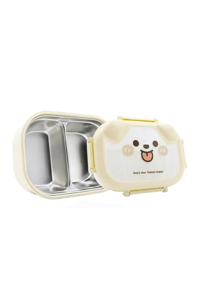 MUGGLE MS-32 304 PASLANMAZ ÇELİK TEK KATLI 2 BÖLMELİ 1000 ML BESLENME YEMEK K...