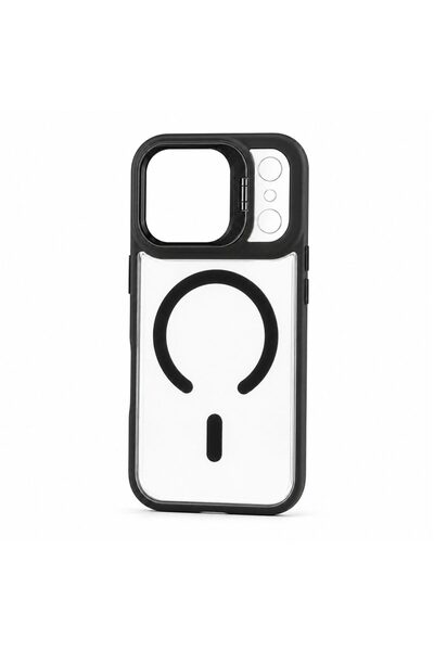 Generic Brand Защитен калъф за смартфон, Прозрачен/Черен, Противоударен, Акри...
