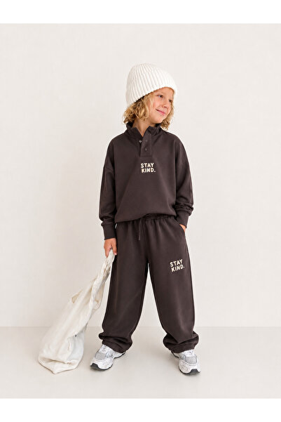 hety Stay Kind Premium Fabric Oversize Kids Tracksuit Set