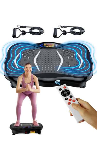 EzzySo Vibration Plate Exercise Machine Mini Full Body Vibration Platform Tra...