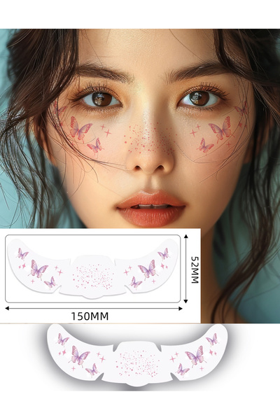 Kurbabio Butterfly Face Makeup Waterproof Concert and Festival Accessory Temp...
