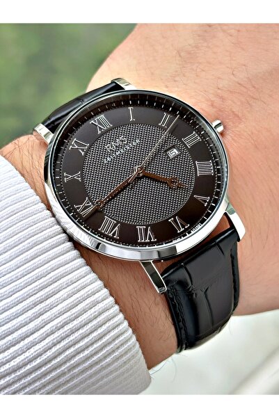 RMS Zeıtmeıster Special Design Black Color 5 Atm Water Resistant Leather Band...