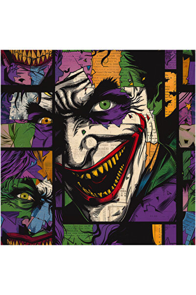 Joker Temalı Karakterli Dijital Baskılı Süprem Kumaş