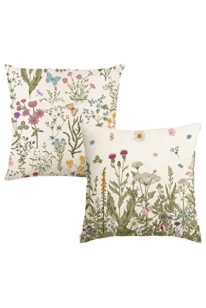 Generic Cushion Covers, Double Sided Spring Summer Floral Soft Pillow Covers,...