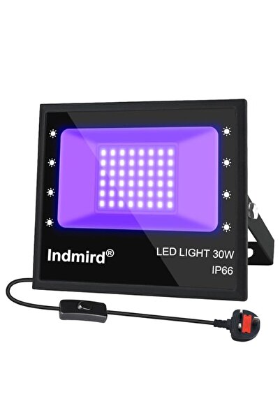 Generic UV LED Black Light, 395nm 30W UV LED Floodlight, IP66 Waterproof Spot...