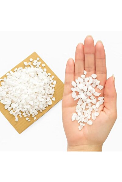 Generic Natural White Polished Marble Gravel, 0.5-1cm Decorative Stones for A...