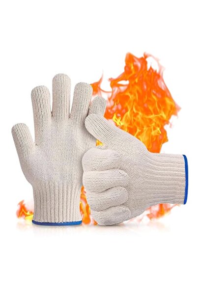 Generic Heat Resistant Gloves - BBQ Gloves Heat Resistant Cooking Oven Gloves...