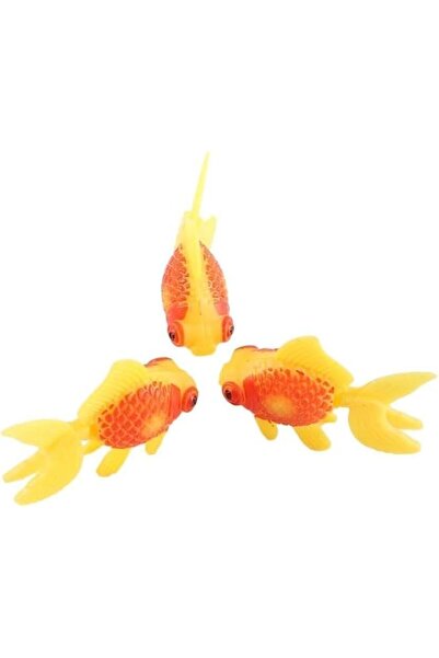 Generic 3 Pack Gold,orange Artificial Aquarium Fishes Fake Fish Plastic Fish ...