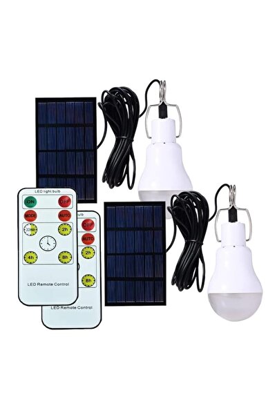 Generic Excefore Solar Light Bulb Remote Control, 350LM Portable Outdoor Sola...