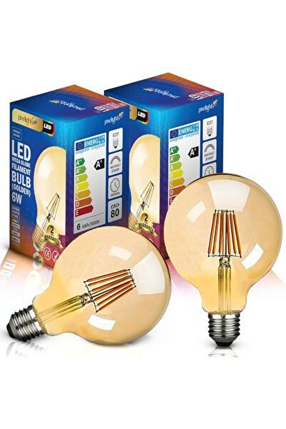Generic Mega Globe Filament Bulb, 60W Equivalent, 2Years , G80 (80mm*120mm) 6...