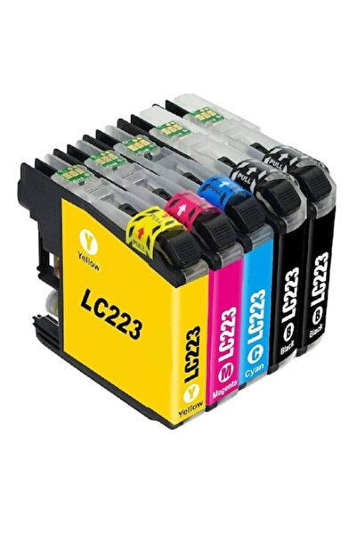Ulm Cart Set 4 cartușe compatibile cu cerneală LC-223XL LC223XL (negru/cyan/g...