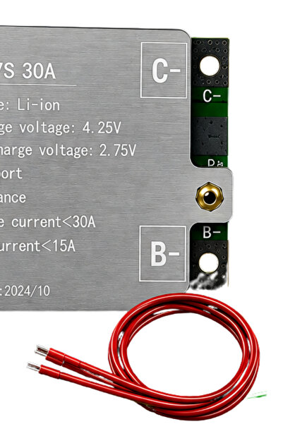 RoboPazar BMS 7S 30A Li-ion Batarya Koruma ve Dengeleme Kartı – 25.9V 7 Hücre Battery Management System
