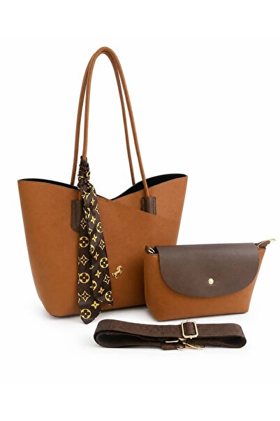 Miami Polo Club Original Scarf Detailed 2-in-1 Shoulder and Crossbody Bag 🎀