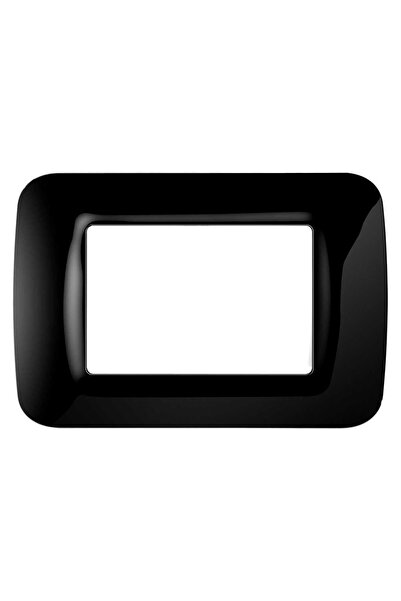 OEM Rama Gewiss System GW22513, 3 module, negru, pentru priza / intrerupator