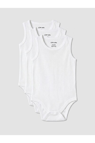 LC Waikiki Crew Neck Baby Boy Snapback Bodysuit 3-Pack (S6)