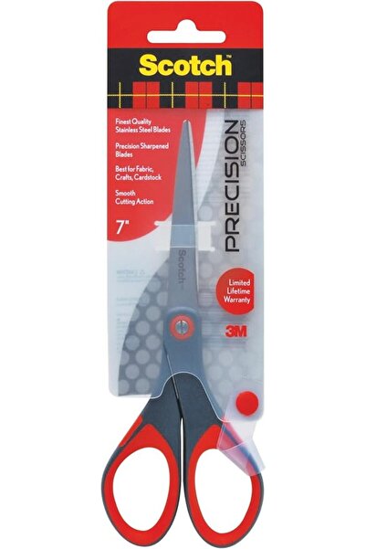 GENERAL Scotch Precision Scissors (15cm), Stainless Steel Blades |   Red and ...