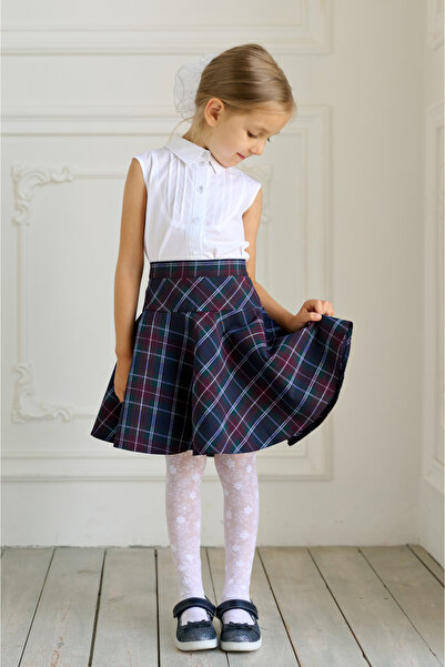 Generic Brand Uniforme scolare: camasa alba fete fara maneci Tomila