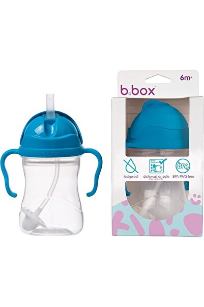b.box كوب شرب للأطفال مع شفاطة مثقلة، مانع للتسرب والانسكاب، سهل الإمساك، خال...