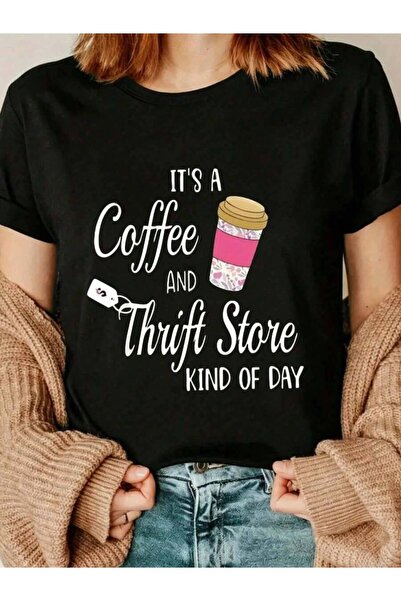 9JY WoWomens Graphic Letter Print TShirt Loose Fit Casual Crew Neck Top Fashi...