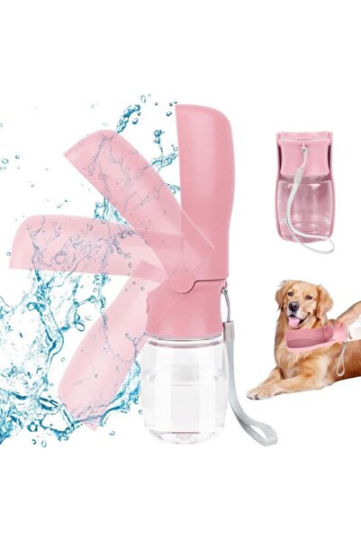 Generic Brand Water bottle, foldable, pink.