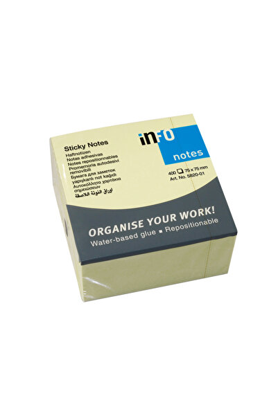 MC Micostore Notes adeziv 75*75mm galben pal 400 file info notes