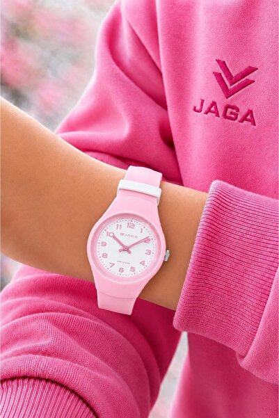 Jaga Unisex Numeral Dial Kids Wristwatch 100 Mt Water Resistant Sport Silicon...