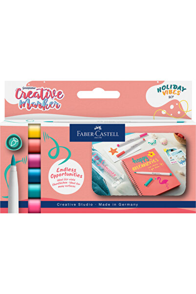 Faber Castell Set 6 markere creative goldfaber holiday vibes b faber-castell