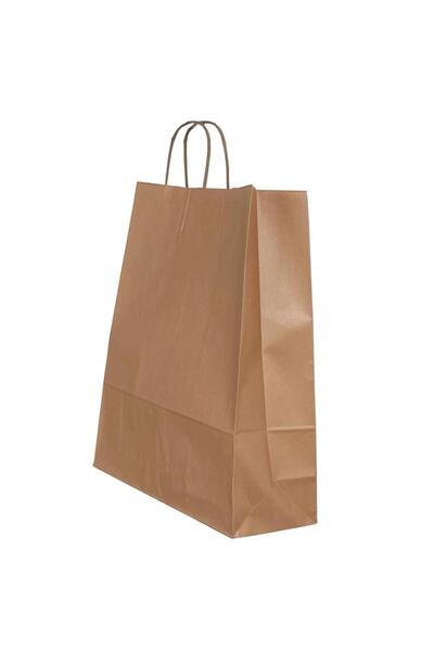 MC Micostore Paper bag with twisted handle 22 x 10 x 31 cm bronze/white papiroti