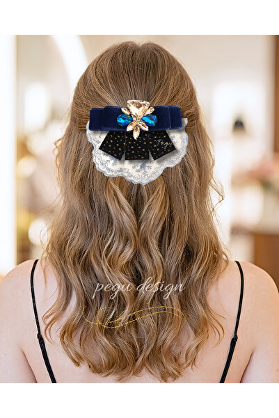 pegu baby collection Pegu Royale Lux Κλιπ μαλλιών με σχέδιο κόκαλου, για σχολ...
