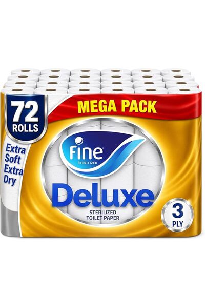 GENERAL Fine Deluxe Sanitary Toilet Paper, 3-Ply, Highly Absorbent, Sterilize...