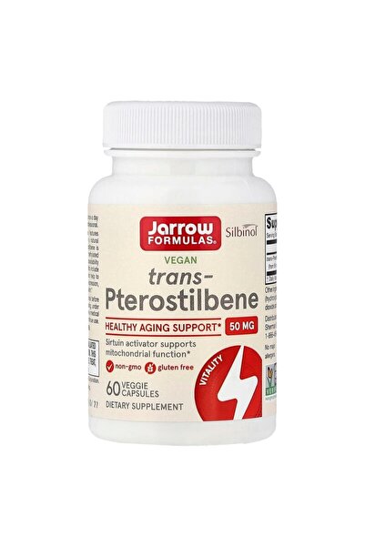 Jarrow Formulas , Vegan Trans-Pterostilbene, 50 mg, 60 Veggie Capsules