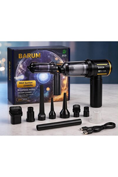 Şarjlı Araç Süpürgesi Brushless Motor Kablosuz El Süpürgesi Üfleme Özellikli 100W 12V