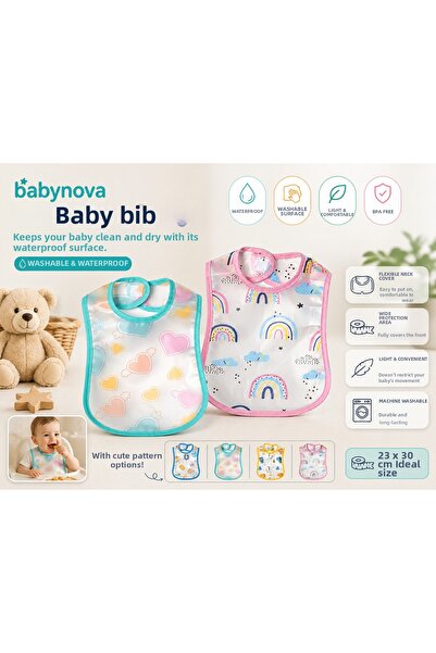 babyist • مريلة بيبي نوفا المقاومة للماء - سطح قابل للمسح ومقاوم للبقع