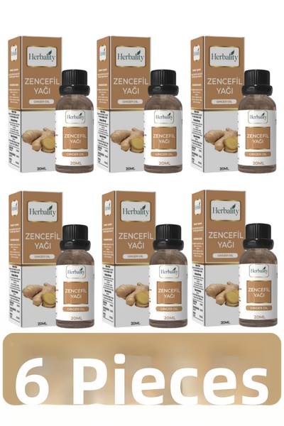 herbalıty Ginger Oil 20 ml 6*Pcs