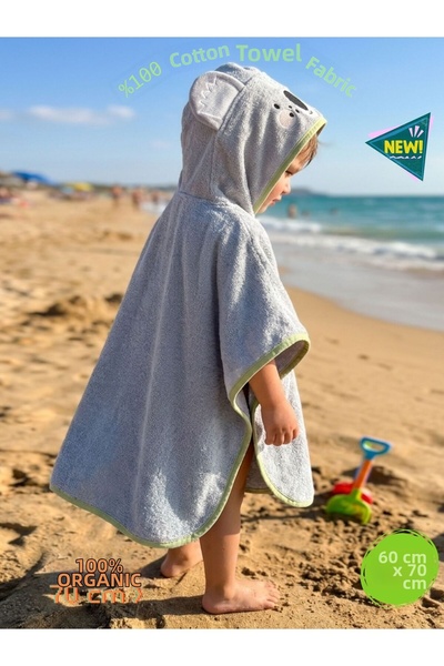 zera collection Girls Boys Kids Poncho Premium Water Absorbent 100% Cotton Ho...