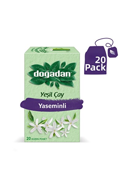 Doğadan شاي أخضر بالياسمين 20 عبوة × 12 عبوة (1 صندوق) × 12 عبوة