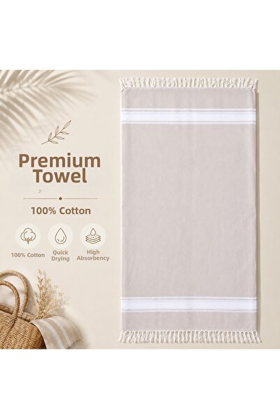 so saff 100% Cotton Premium Peshtemal 270Gr L Quick-Drying Woven L Beach Pool...