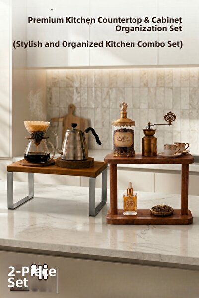 Myend Wooden Kitchen Countertop Cabinet Organization Set Cabinet Interior Org...