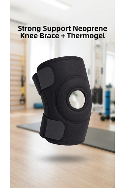 Generic Brand Crossed Strap Support Knee Brace, Thermogel Knee Pad for Menisc...
