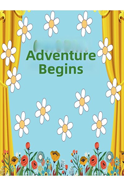 PROMISEBACKDROP2 150×200 سم، مغامرة تبدأ، خلفية قماشية لأنشطة المدرسة