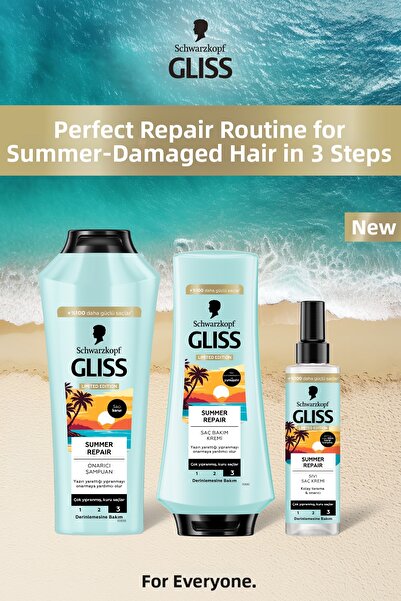 Gliss Summer Repair Repairing Shampoo for Very Damaged Dry Hair 400 ml