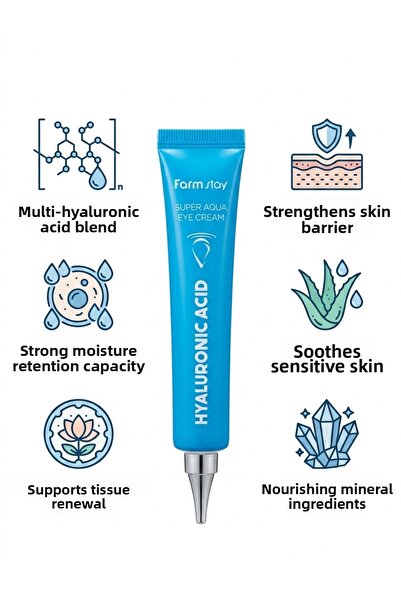 Farmstay Hyaluronic Acid Super Water Eye Cream 45 ml