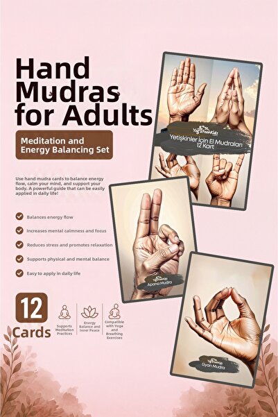 Yogatoon Kids World Handheld Money Cards for Adults |   12 El Mudra Cards |  ...