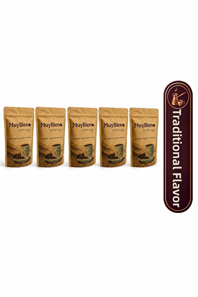 Muybieno Turkish Coffee 5X100G 100% Arabica Rich Foam Intense Flavor Freshly ...