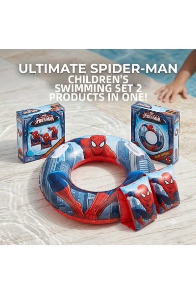 BBYTOYS 🕷️ مجموعة سبايدرمان المكونة من سوار ووسادة هوائية – مجموعة ترفيهية ص...