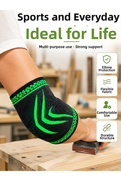 Mercansa Elbow Support Brace Compression Elastic Sports Elbow Protector for D...