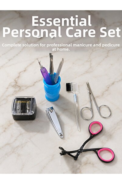 shoppingfestr Portable Manicure Care Set Daily Hand, Foot and Eyebrow Care Ki...