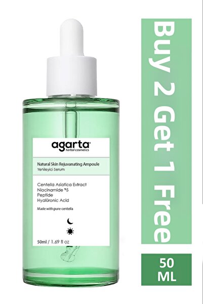 Agarta 50 ml Natural Skin Rejuvenating Renewing Serum Ampoule